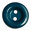 Teal button 15mm glossy finish sold individually