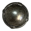 Metal button 18mm distressed silver-tone by Dill sold individually