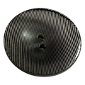 Black button 28mm translucent stripe design sold individually