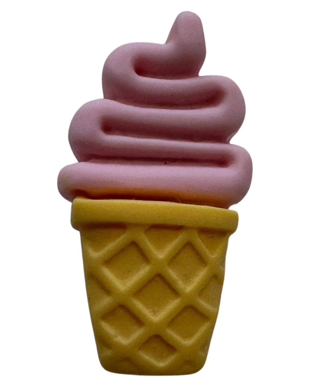 Ice Cream Cone Button 16 x 27mm – Pink Novelty Button – Sold Individually
