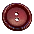 Deep red button 20mm with black detail sold individually