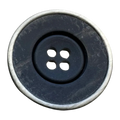 Black Two-Tone Buttons – 25mm (40L / 1") Classic Coat & Cardigan – Sold Individually