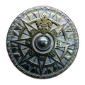 Antique Gold Compass Button – 15mm Metal Shank Button
