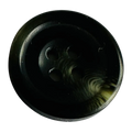 Black button 18mm with khaki ombre sold individually
