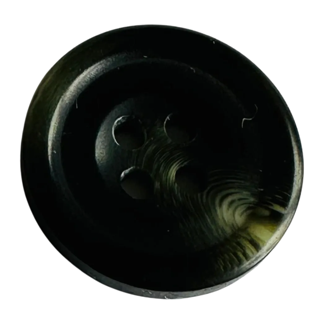 Black button 18mm with khaki ombre sold individually