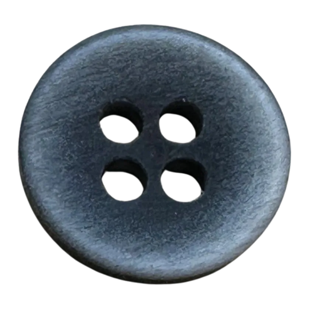 Grey button 13mm matt ombre finish sold individually