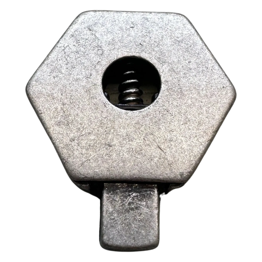 Distressed Metal Cord Lock – 21mm – Sold Individually