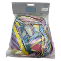 Pastel Ribbon Assortment 50m – 25 x 2m Lengths – Mixed Textures & Colours