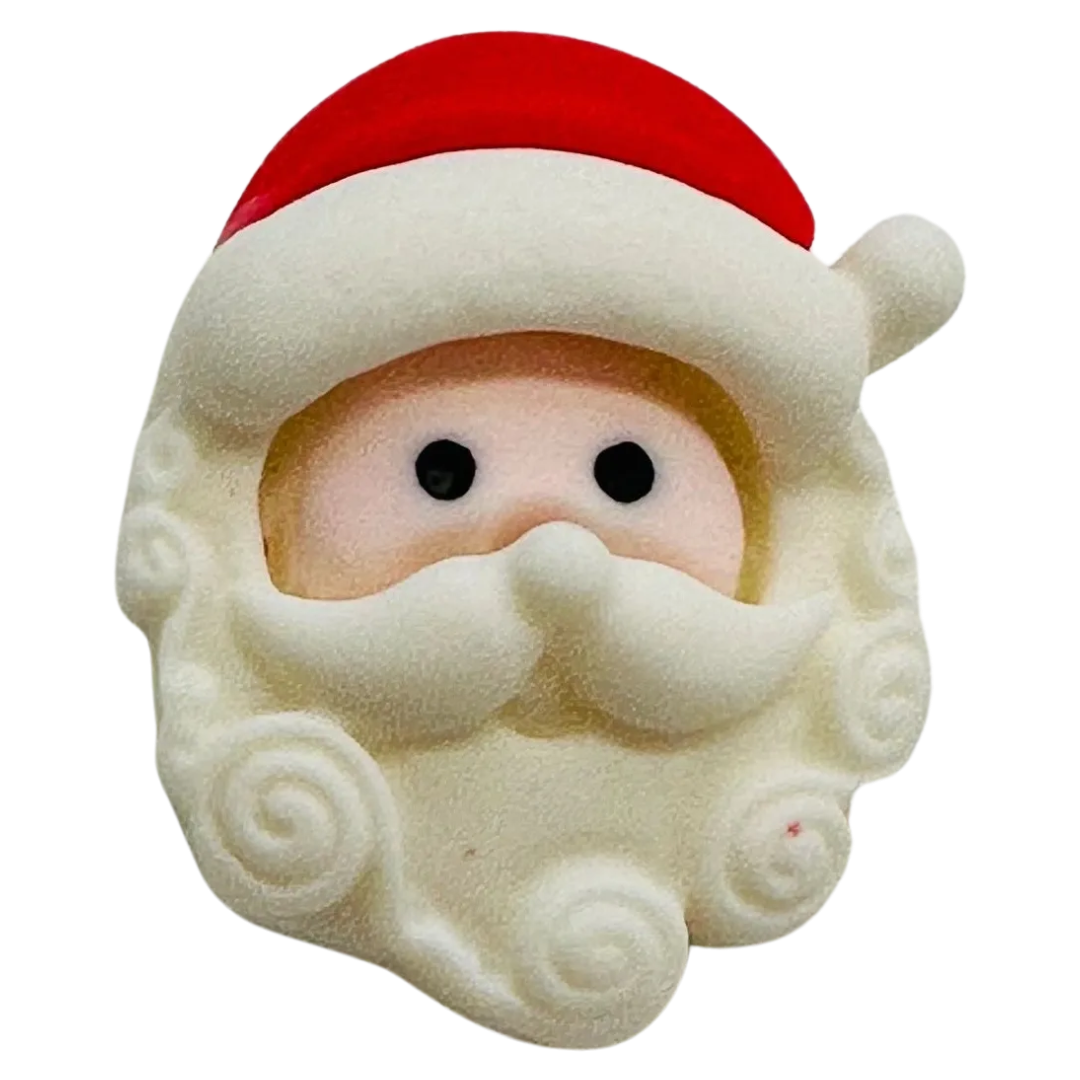 Father Christmas button 18 x 23mm sold individually