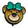 Teddy bear button 24mm sold individually