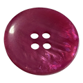 Bright pink button 28mm pearly iridescent finish sold individually