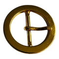 Metal buckle bright-gold tone with a prong to fit a strap 25mm
