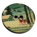 Winter Landscape button 23mm Scandinavian style design sold individually