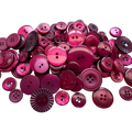 Unique Burgundy Craft Button Mix – Assorted Buttons Pack – Great Value Collection