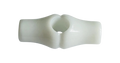 White toggle button 26mm glossy finish sold individually