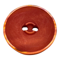 Large Rust Orange Button – 34mm Distressed Finish – Sold Individually