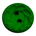 Green Matte Button – 15mm (24L, 5/8") – Two Hole – Sold Individually