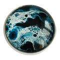 Atlantic ocean button 22mm glass and metal sold individually