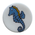 Seahorse Button – 18mm Novelty Design by Dill – Sold Individually