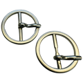 Silver Tone Metal Belt Buckles – 20mm Strap Fit – Set of 2