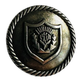Metal button 21mm stylised Thistle design sold individually