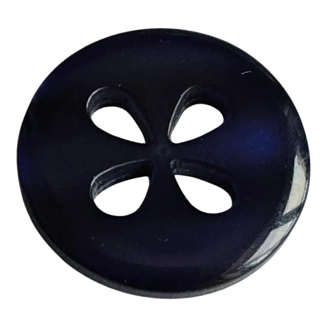 Midnight blue button 23mm pearl finish sold individually