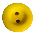 Yellow button 15mm glossy finish sold individually