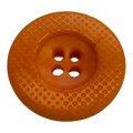 Orange Corozo Button – 23mm Natural Finish – Sold Individually