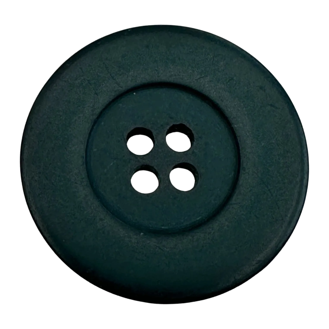 Bottle Green Buttons 32mm – Hand Dyed Matte Coat & Cardigan Button – Individual