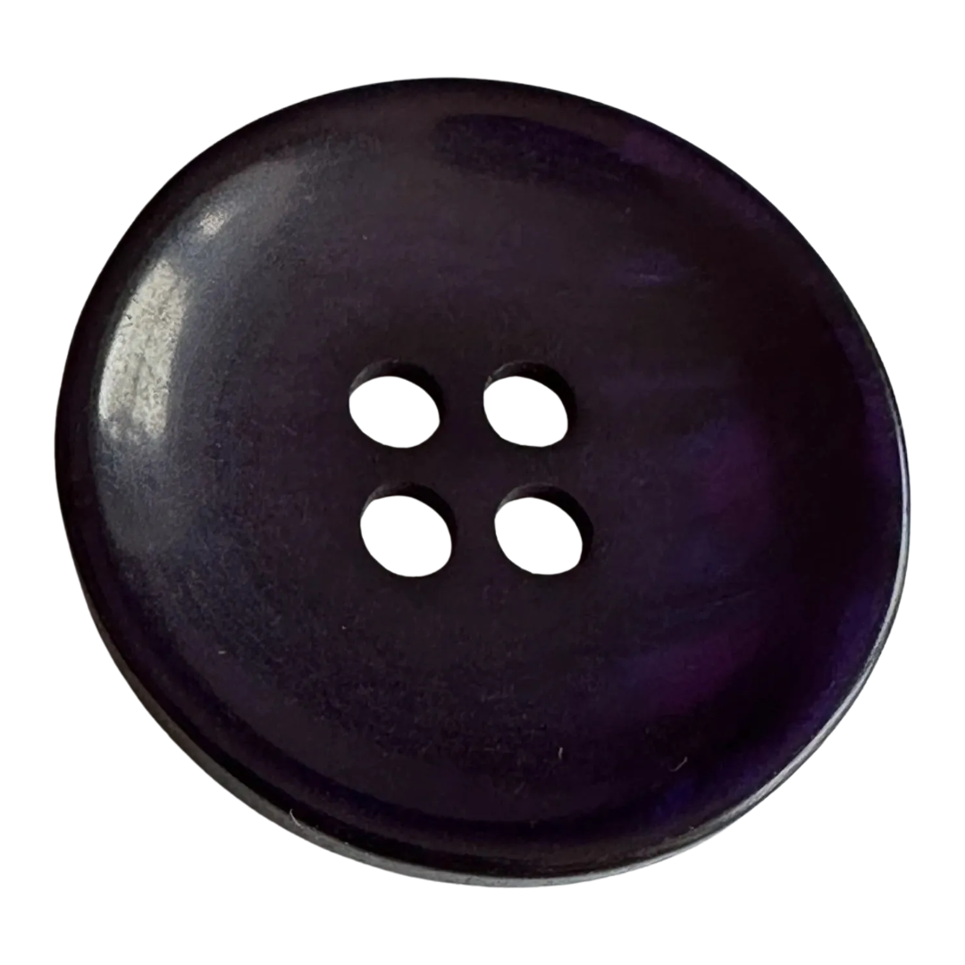 Midnight blue button 28mm pearl finish sold individually