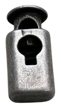 Metal Cord Lock – Aged Silver Finish – Drawstring Toggle – Sold Individually