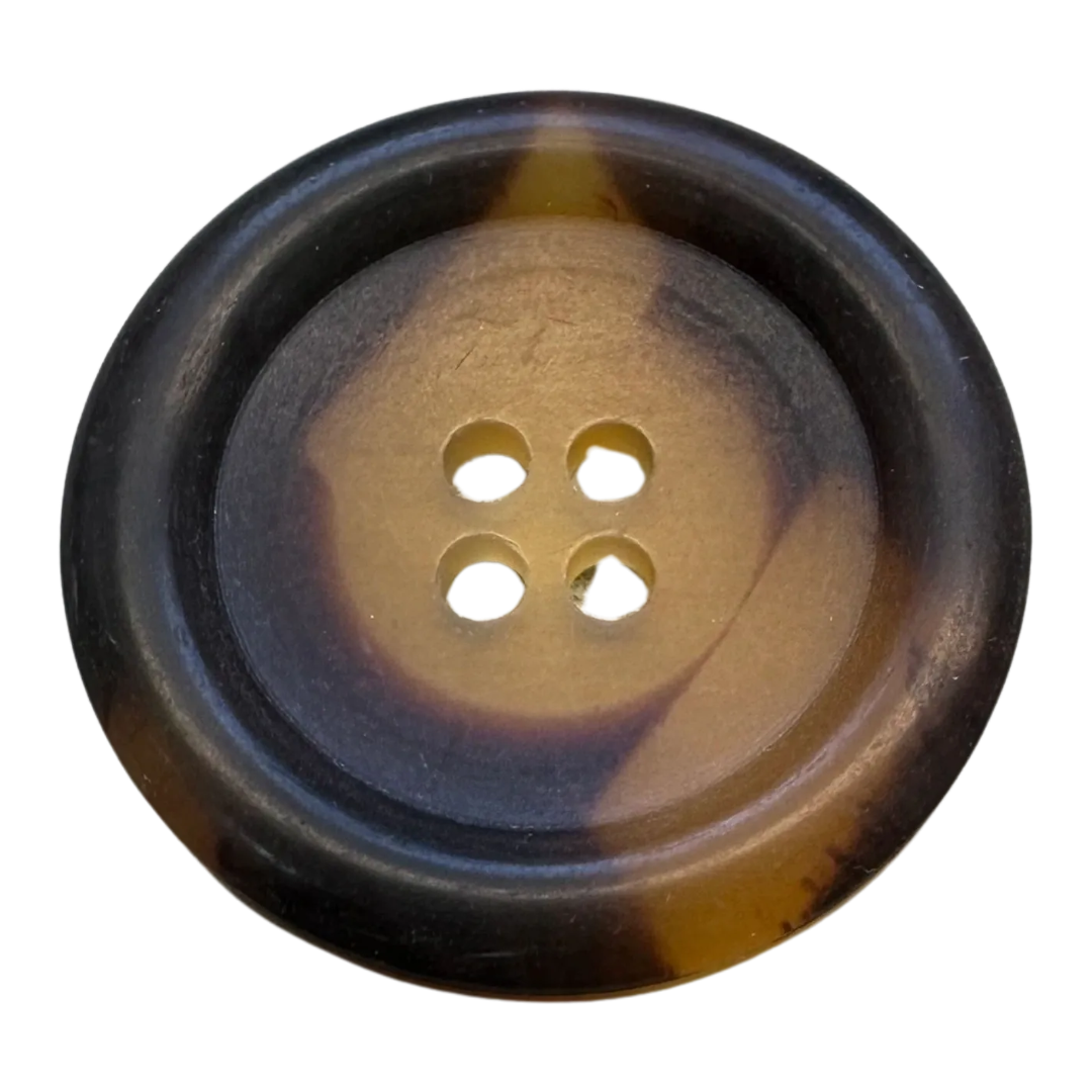 Brown Tortoiseshell Effect Buttons – 26mm – Sold Individually