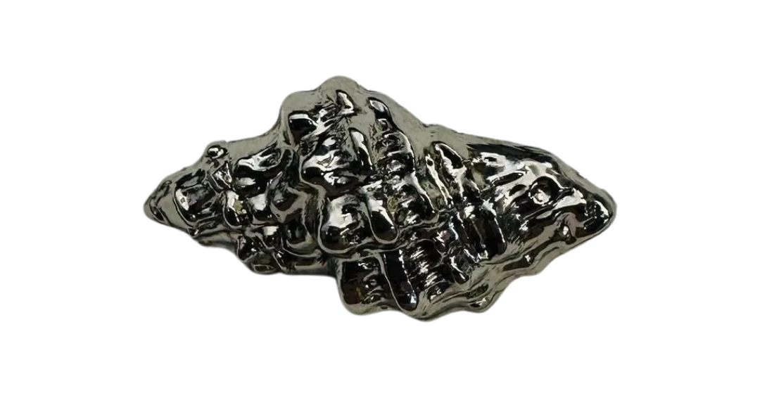 Silver Shell Buttons – 22mm Metal Shank Buttons – Coastal Seashell Design – Sold Individually