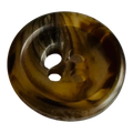 Brown button 15mm faux tortoiseshell sold individually