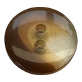 Brown button 15mm transparent ombre design sold individually