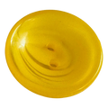 Yellow button 23mm concave ombre design sold individually