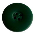 Bottle green button 18mm soft sheen finish sold individually