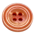 Peach button 15mm pearl finish sold individually