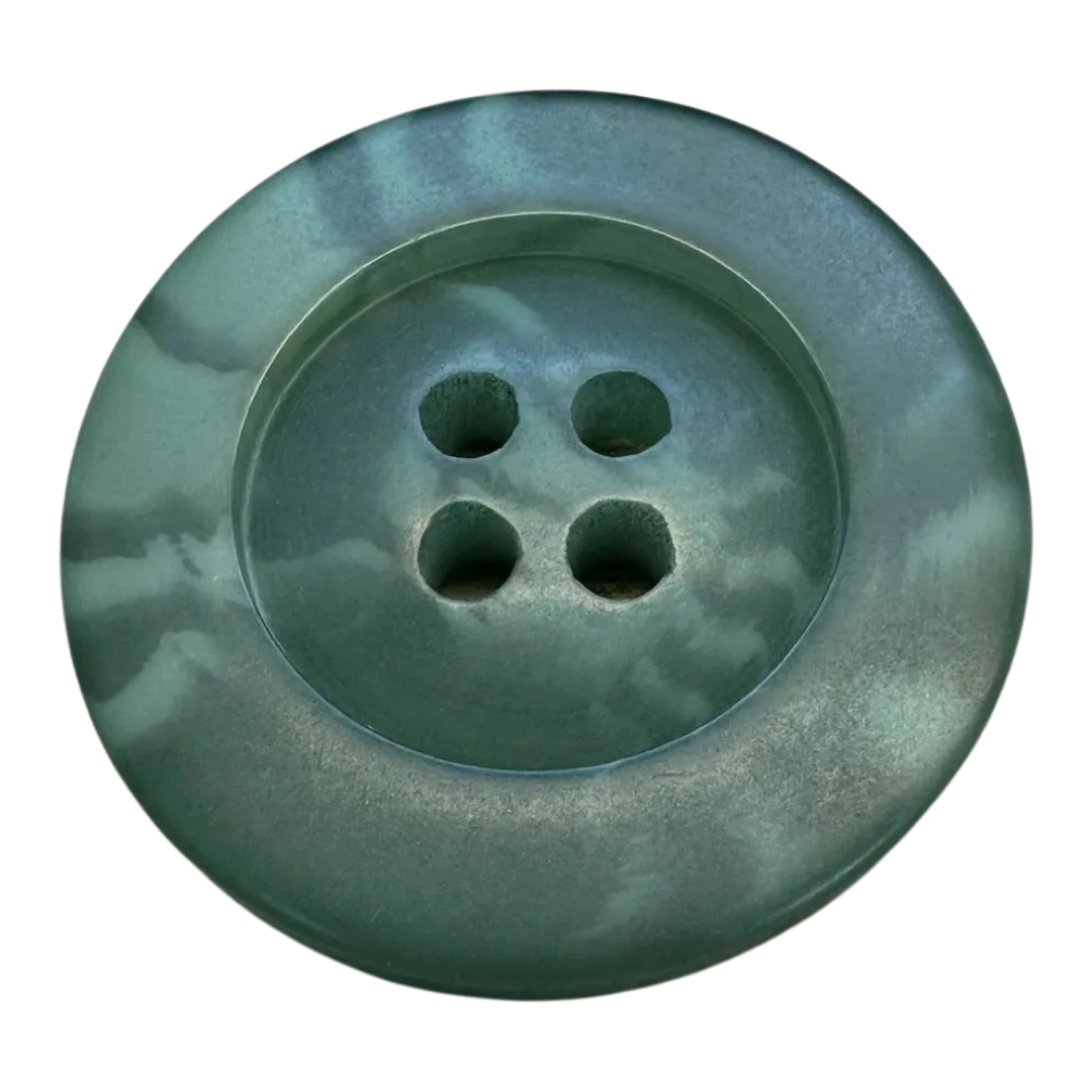 Sea Green Button – 26mm Hand Dyed – Sold Individually
