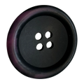 Black & Purple Coat Buttons 34mm – Large Four Hole Buttons – Set of 6