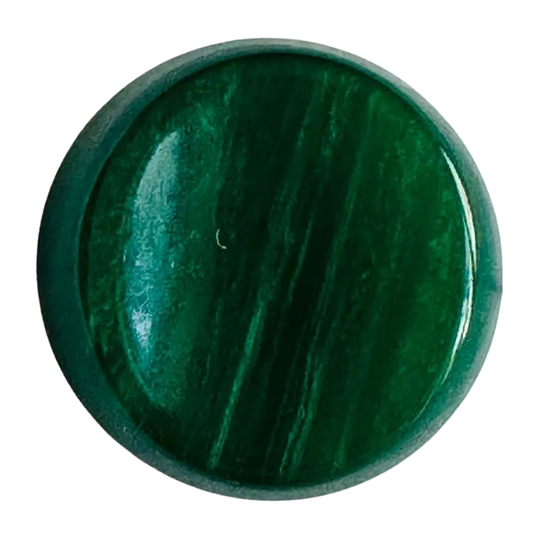 Green button 18mm pearlised finish sold individually