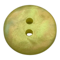 Yellow button 18mm iridescent pearl finish sold individually