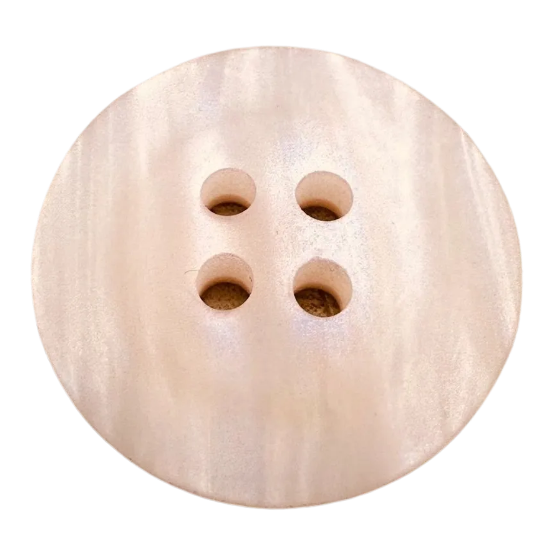 Blush Pink Button – 20mm Four Hole – Sold Individually