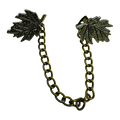 Gold Leaf Cardigan Clip – No Sewing – Decorative Chain Fastener – Sold Individually