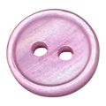 Pink Iridescent Pearl Buttons – 12mm Pearl Finish – Sold Individually