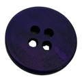 Purple Button – 18mm Violet Pearlised Sew Through Button – Sold Individually