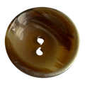 Brown button 17mm ombre concave design sold individually