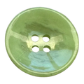 Hand Dyed Green Button 20mm – Gloss Finish