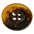 Faux tortoiseshell button 28mm with a matte finish sold individually