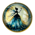 Moonlit fairy button 22mm in glass and metal sold individually